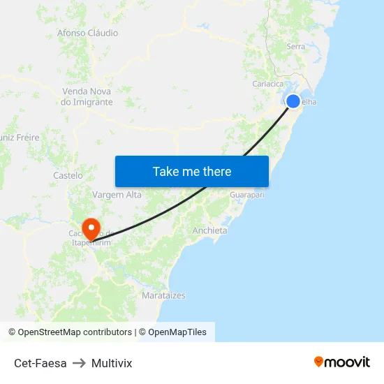 Cet-Faesa to Multivix map