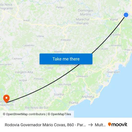 Rodovia Governador Mário Covas, 860 - Parque Industrial to Multivix map