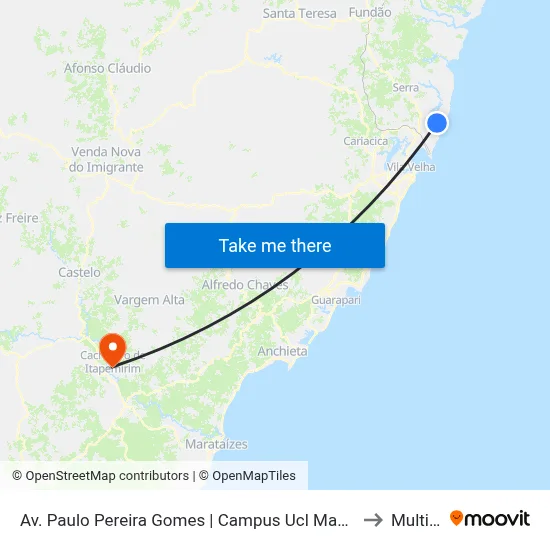 Av. Paulo Pereira Gomes | Campus Ucl Manguinhos to Multivix map