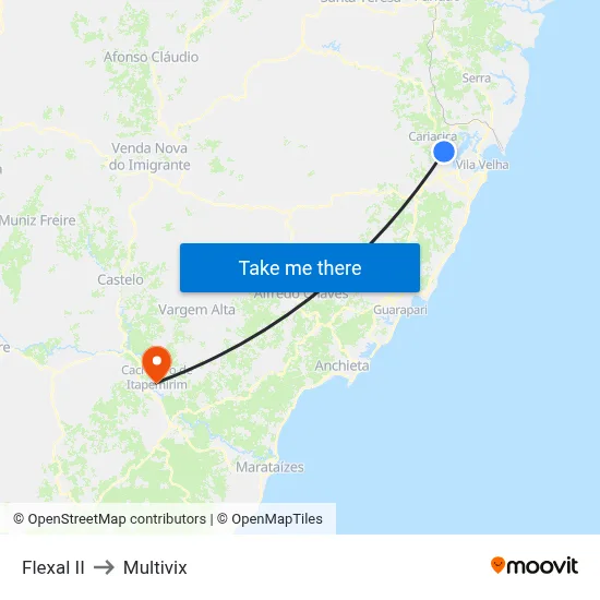 Flexal II to Multivix map