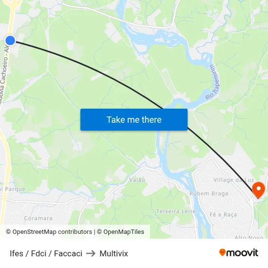 Ifes / Fdci / Faccaci to Multivix map