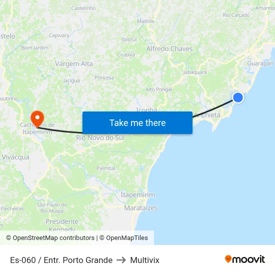 Es-060 / Entr. Porto Grande to Multivix map