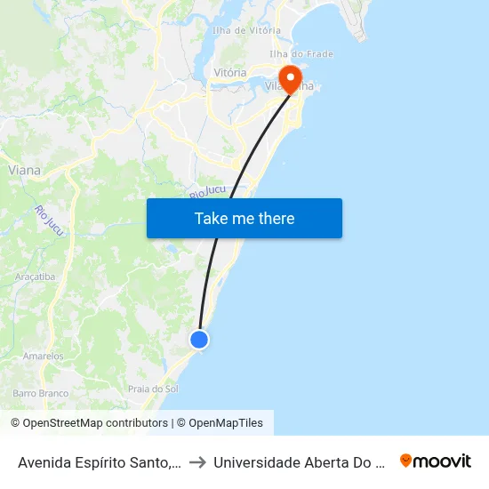 Avenida Espírito Santo, 698 to Universidade Aberta Do Brasil map
