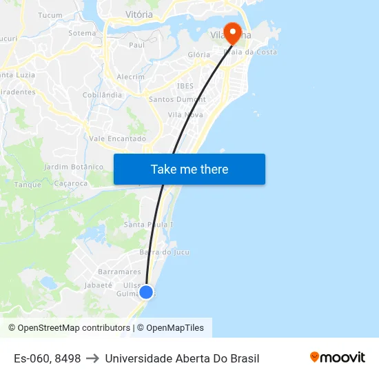Es-060, 8498 to Universidade Aberta Do Brasil map