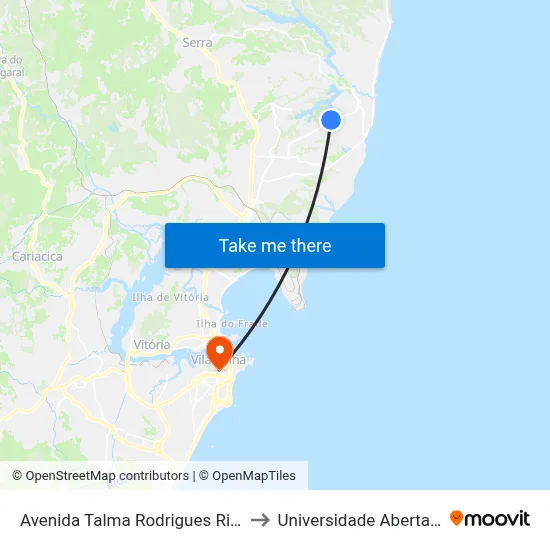 Avenida Talma Rodrigues Ribeiro, 3176b to Universidade Aberta Do Brasil map