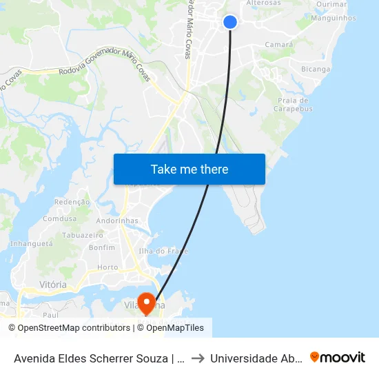 Avenida Eldes Scherrer Souza | Hospital Metropolitano to Universidade Aberta Do Brasil map
