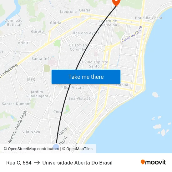 Rua C, 684 to Universidade Aberta Do Brasil map