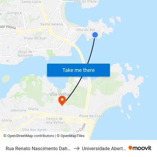 Rua Renato Nascimento Daher Carneiro, 661 to Universidade Aberta Do Brasil map