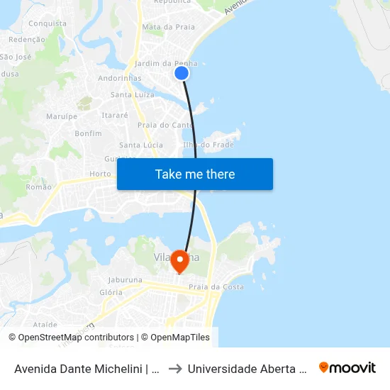 Avenida Dante Michelini | Hotel Ibis to Universidade Aberta Do Brasil map