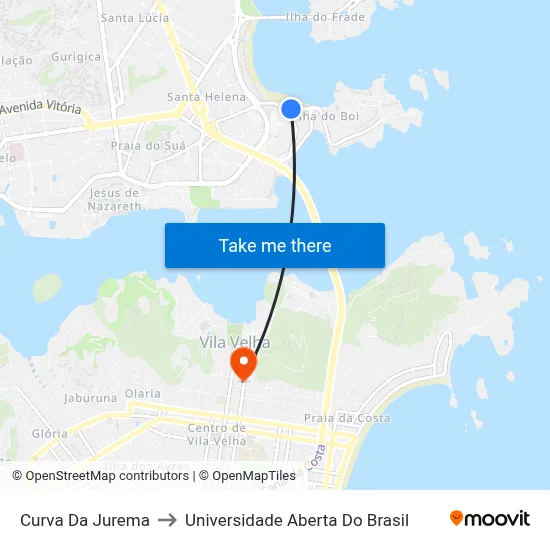 Curva Da Jurema to Universidade Aberta Do Brasil map