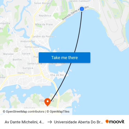 Av Dante Michelini, 4595 to Universidade Aberta Do Brasil map