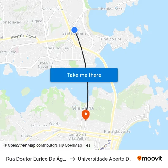 Rua Doutor Euríco De Águiar, 75 to Universidade Aberta Do Brasil map