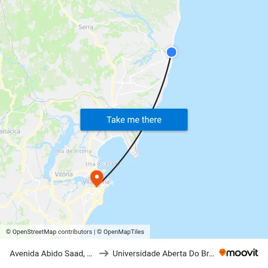 Avenida Abido Saad, 266 to Universidade Aberta Do Brasil map