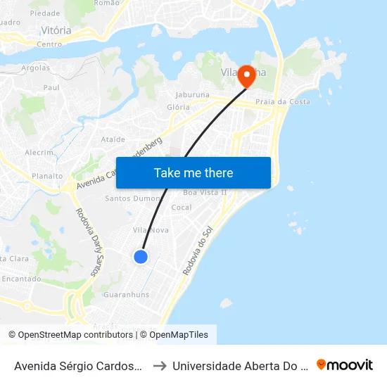 Avenida Sérgio Cardoso, 126 to Universidade Aberta Do Brasil map