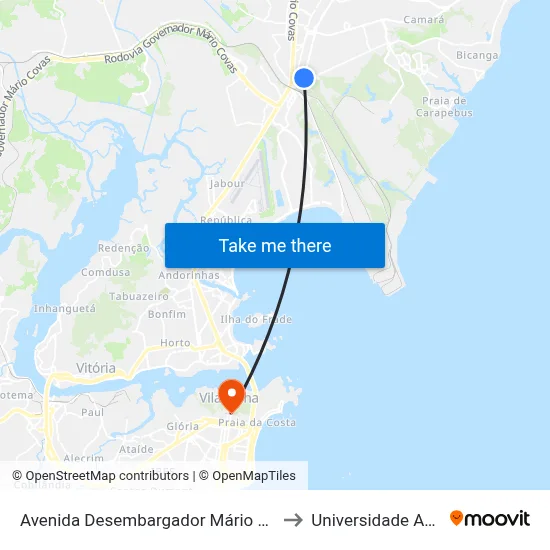 Avenida Desembargador Mário Da Silva Nunes, 5023-5265 to Universidade Aberta Do Brasil map