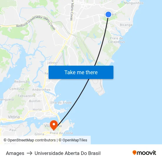 Amages to Universidade Aberta Do Brasil map