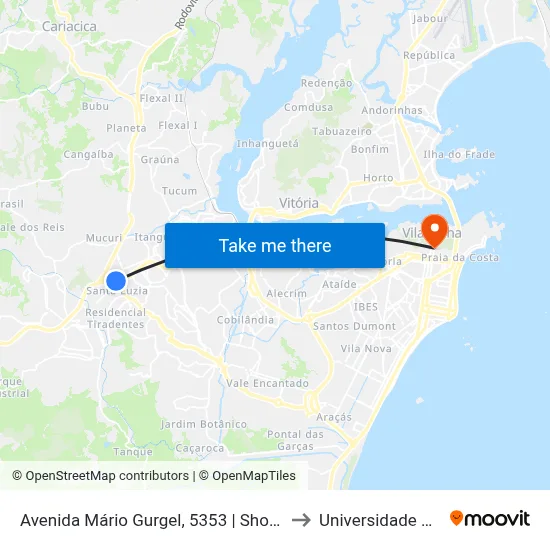 Avenida Mário Gurgel, 5353 | Shopping Moxuara - São Francisco to Universidade Aberta Do Brasil map