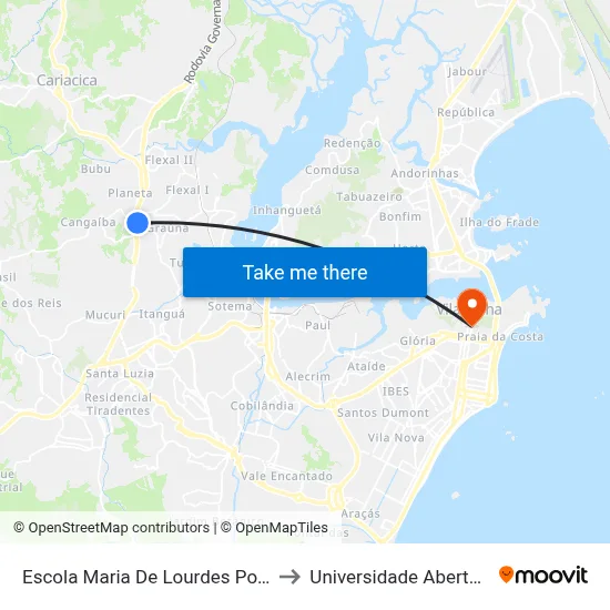 Escola Maria De Lourdes Poyares Labuto to Universidade Aberta Do Brasil map