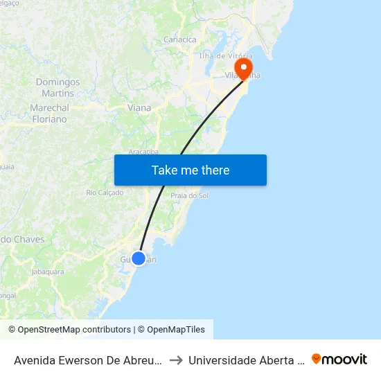 Avenida Ewerson De Abreu Sodre, 434 to Universidade Aberta Do Brasil map