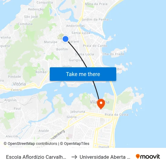 Escola Aflordízio Carvalho Da Silva to Universidade Aberta Do Brasil map