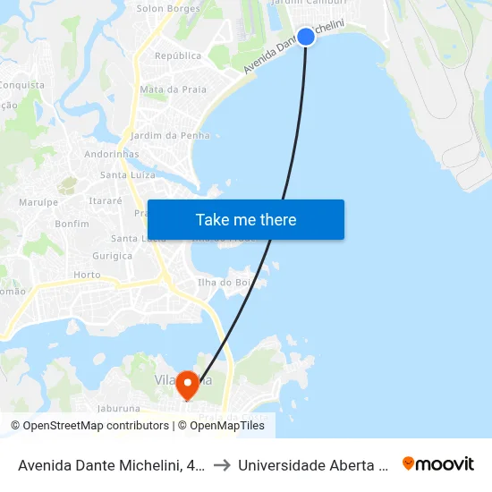 Avenida Dante Michelini, 4090-4228 to Universidade Aberta Do Brasil map