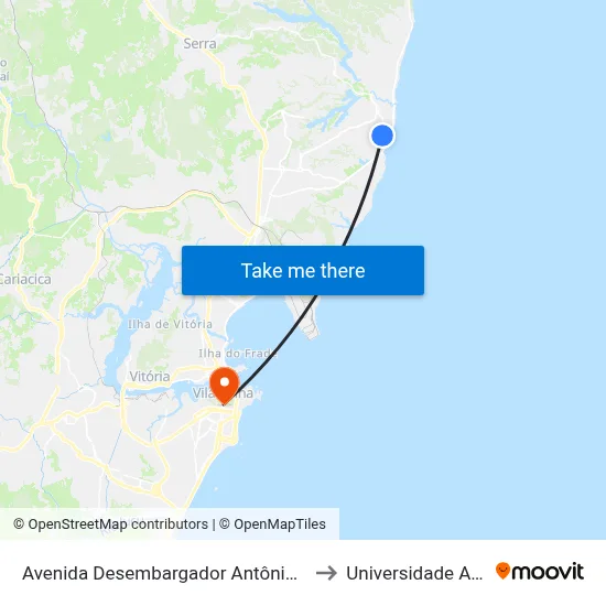 Avenida Desembargador Antônio José Miguel Feu Rosa, 747 to Universidade Aberta Do Brasil map