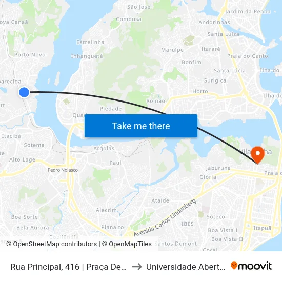 Rua Principal, 416 | Praça De Porto Santana to Universidade Aberta Do Brasil map