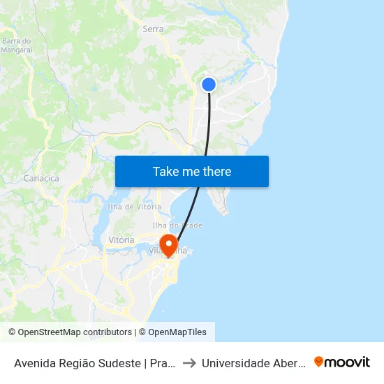 Avenida Região Sudeste | Praça De Barcelona to Universidade Aberta Do Brasil map