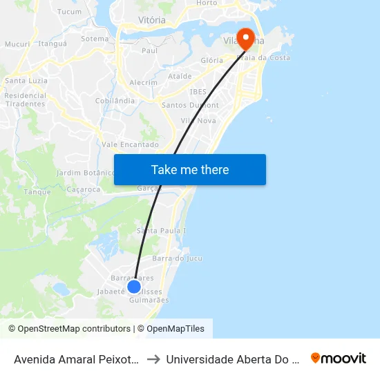 Avenida Amaral Peixoto, 05 to Universidade Aberta Do Brasil map