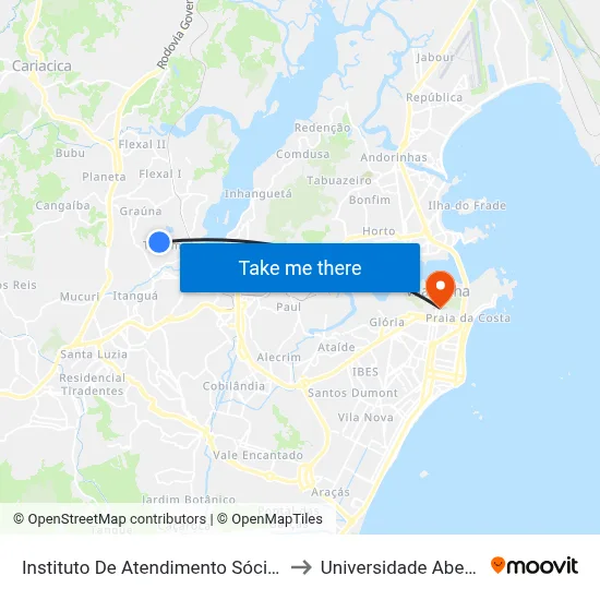 Instituto De Atendimento Sócio-Educativo Do Es to Universidade Aberta Do Brasil map