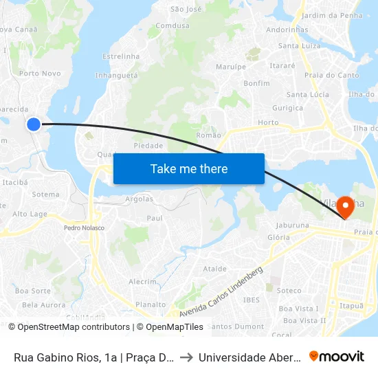 Rua Gabino Rios, 1a | Praça De Porto Santana to Universidade Aberta Do Brasil map