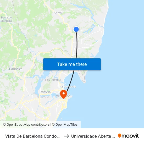 Vista De Barcelona Condomínio Clube to Universidade Aberta Do Brasil map