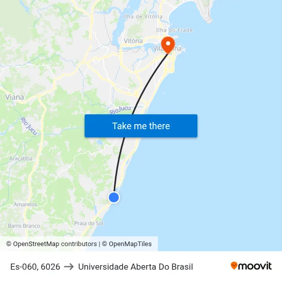 Es-060, 6026 to Universidade Aberta Do Brasil map