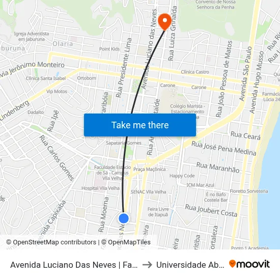Avenida Luciano Das Neves | Farmácia Cidadã Estadual to Universidade Aberta Do Brasil map