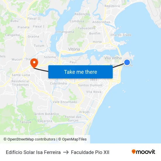 Edifício Solar Isa Ferreira to Faculdade Pio XII map