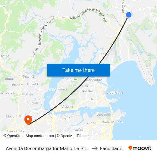 Avenida Desembargador Mário Da Silva Nunes, 555-715 to Faculdade Pio XII map