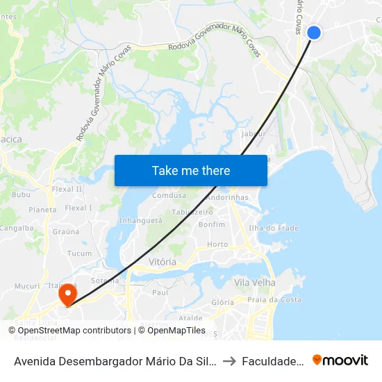 Avenida Desembargador Mário Da Silva Nunes, 97-279 to Faculdade Pio XII map