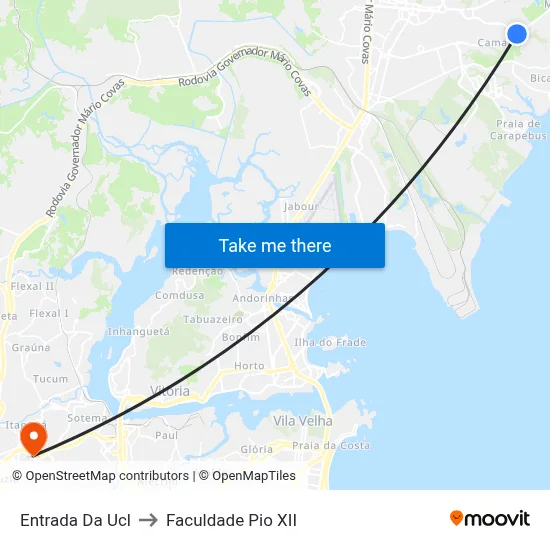 Entrada Da Ucl to Faculdade Pio XII map