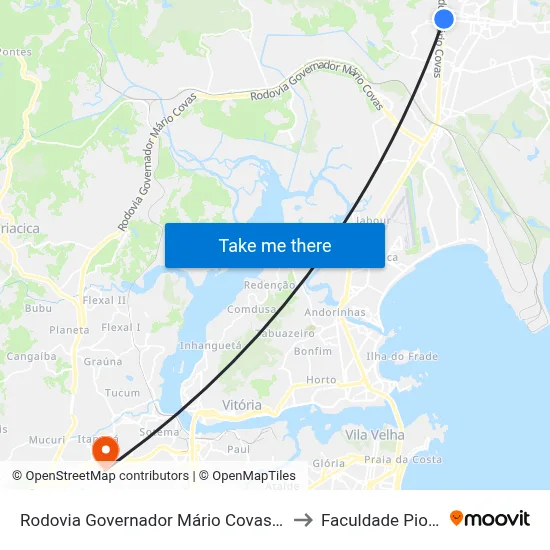 Rodovia Governador Mário Covas, 402 to Faculdade Pio XII map