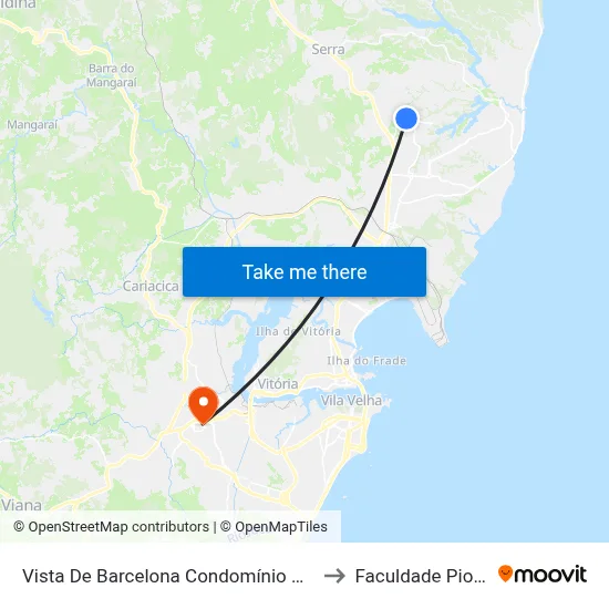 Vista De Barcelona Condomínio Clube to Faculdade Pio XII map
