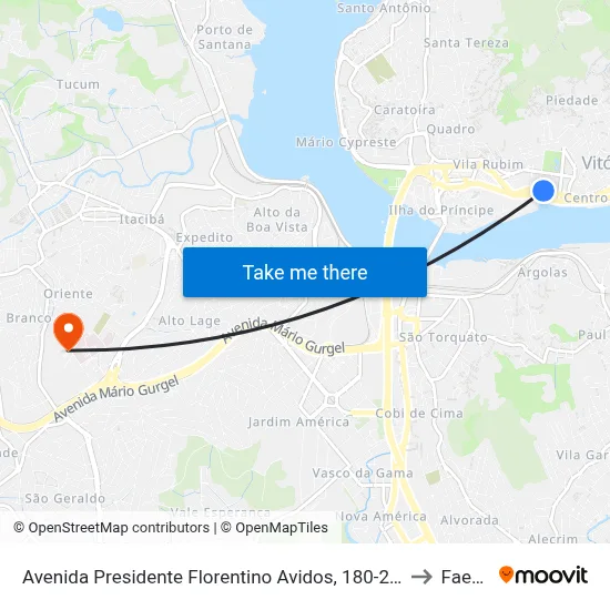 Avenida Presidente Florentino Avidos, 180-260 to Faesa map