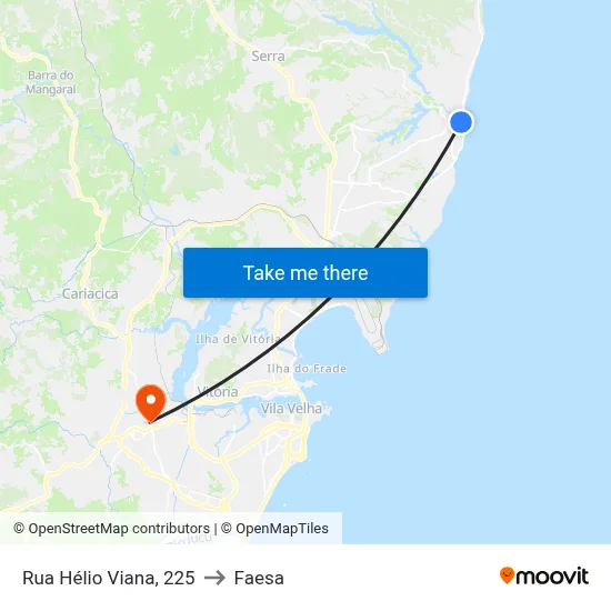 Rua Hélio Viana, 225 to Faesa map