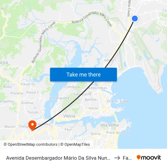 Avenida Desembargador Mário Da Silva Nunes, 555-715 to Faesa map