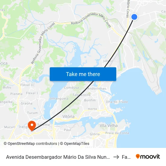 Avenida Desembargador Mário Da Silva Nunes, 97-279 to Faesa map