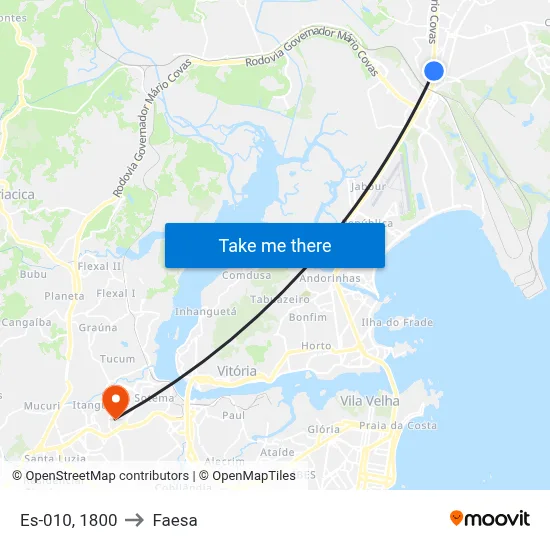 Es-010, 1800 to Faesa map