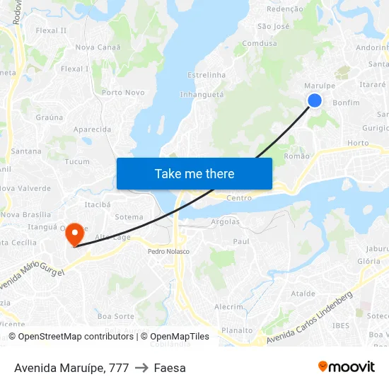 Avenida Maruípe, 777 to Faesa map