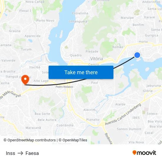 Inss to Faesa map