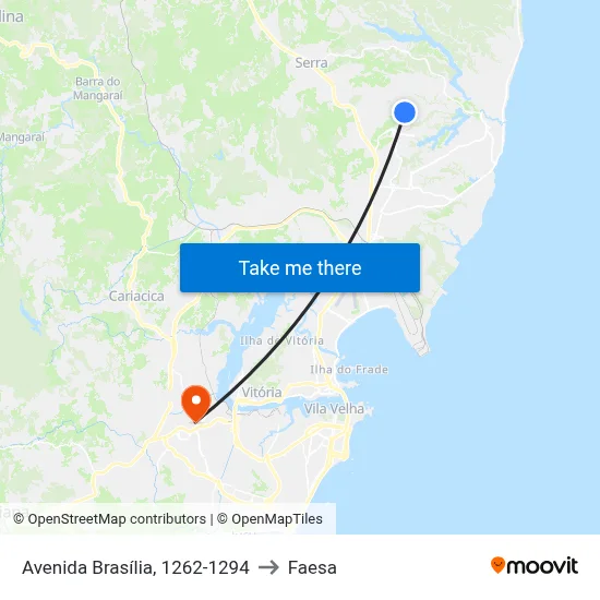 Avenida Brasília, 1262-1294 to Faesa map