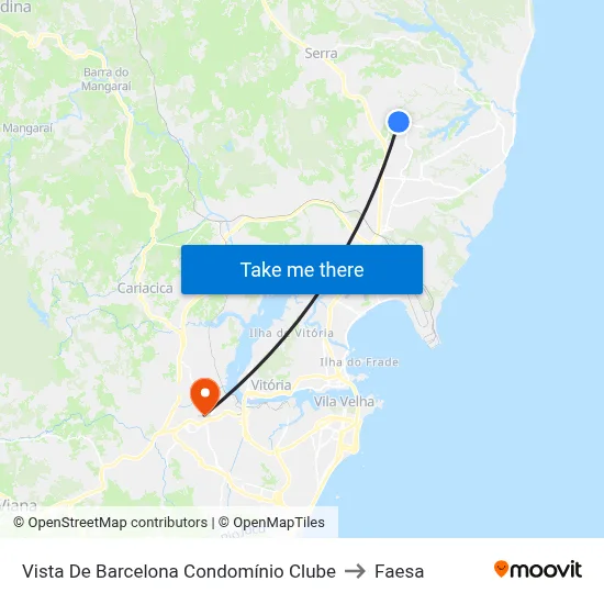 Vista De Barcelona Condomínio Clube to Faesa map