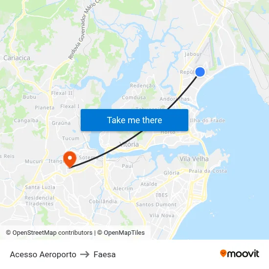 Acesso Aeroporto to Faesa map